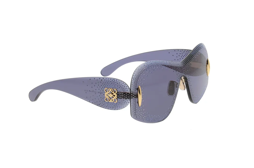 Embellished Shield Frame Sunglasses