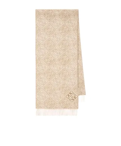Logo-Detailed Fringed Scarf