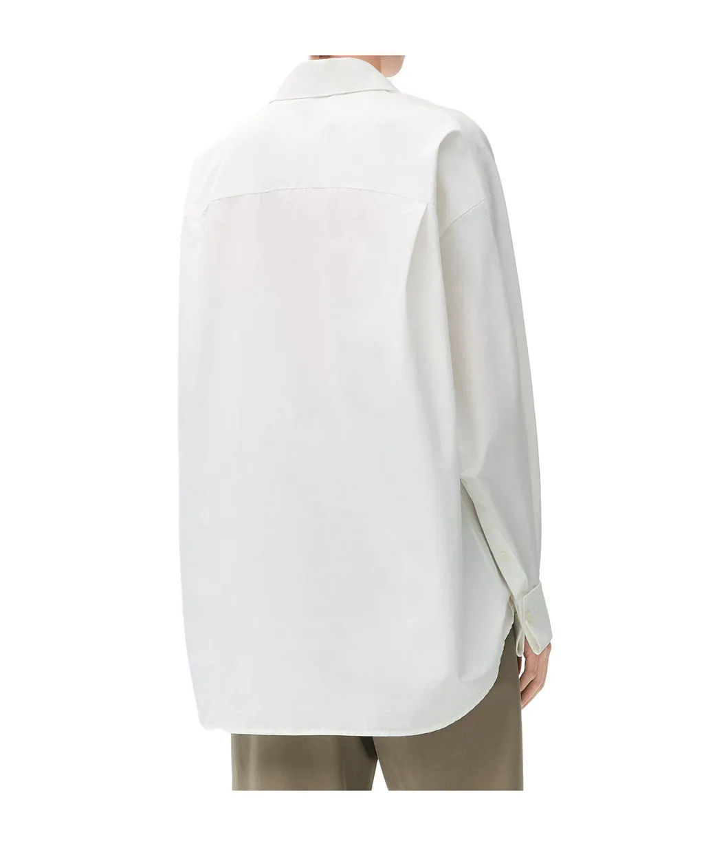Embroidered Draped Shirt