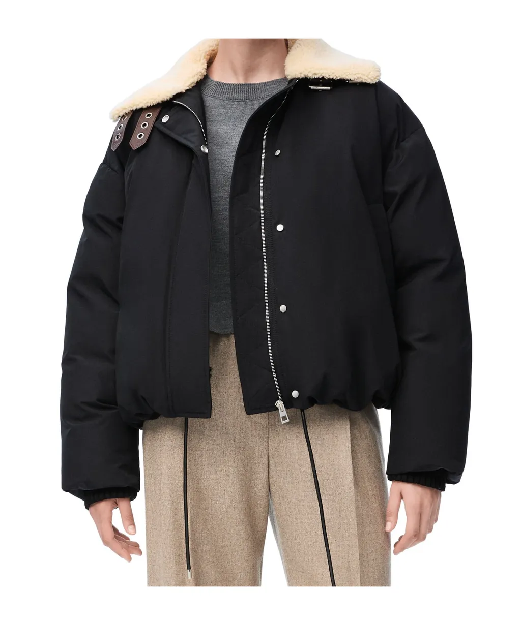 Drawstring Hem Puffer Jacket