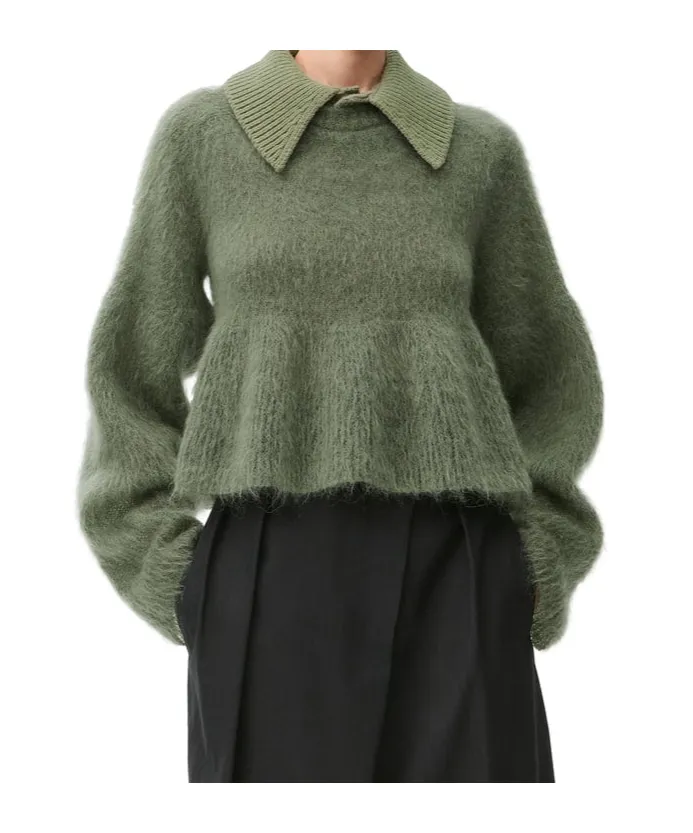 Long-Sleeved Polo Jumper