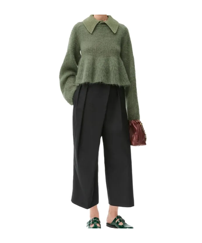 Long-Sleeved Polo Jumper