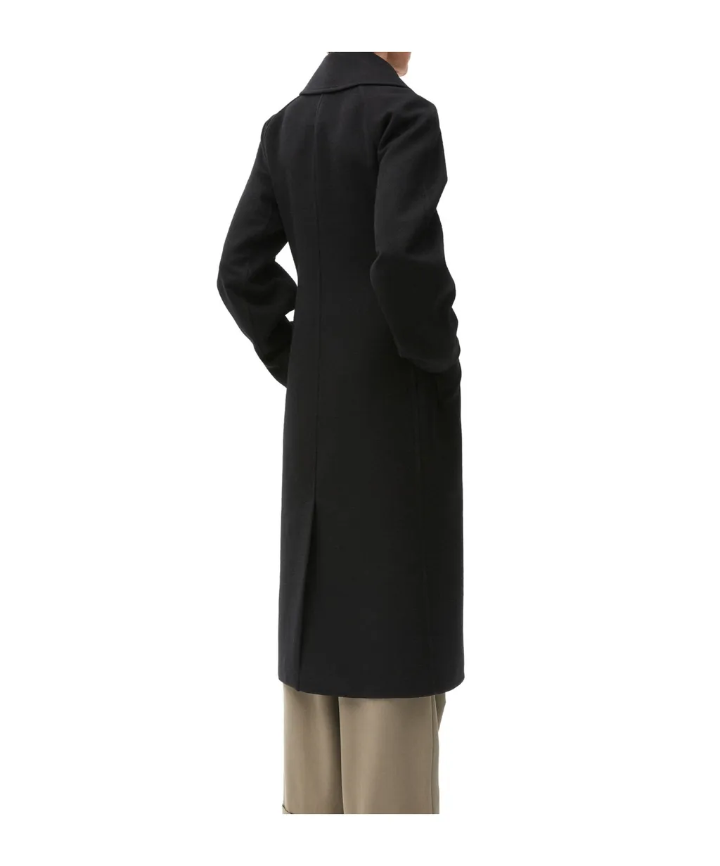 Double-Breasted Coat In Wool And Cashmere