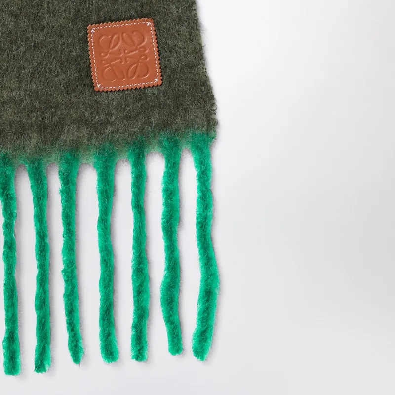 Scarf In Mohair And Wool