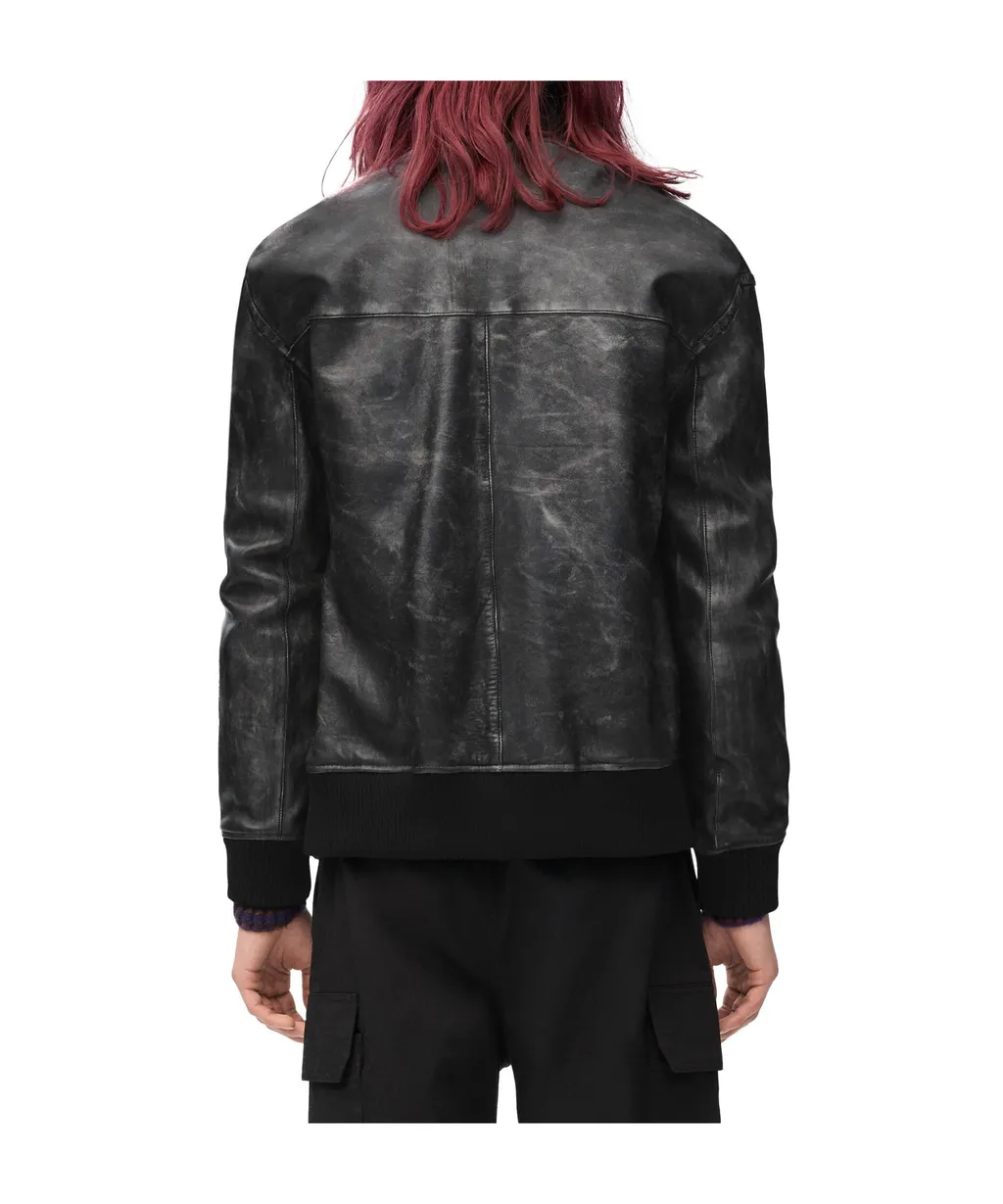 Zip-Up Jacket In Nappa Lambskin