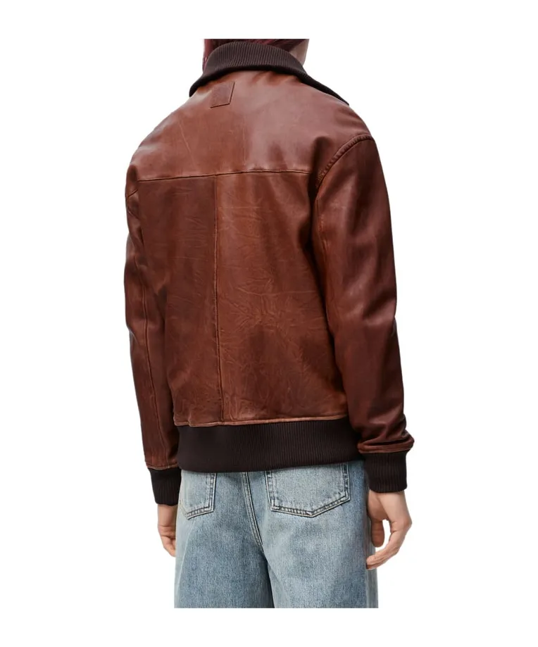 Zip-Up Jacket In Nappa Lambskin