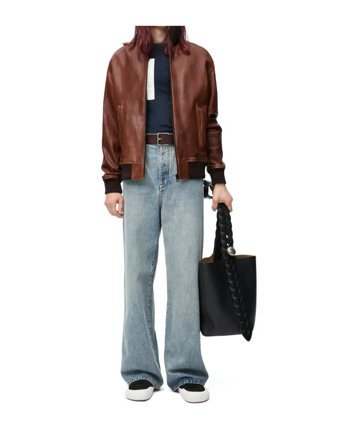 Zip-Up Jacket In Nappa Lambskin