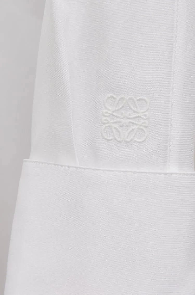 Curved Hem Buttoned Shirt