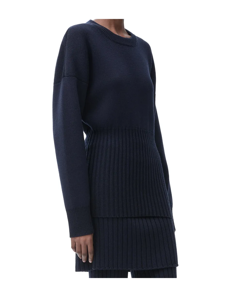 Dropped Shoulder Knitted Jumper