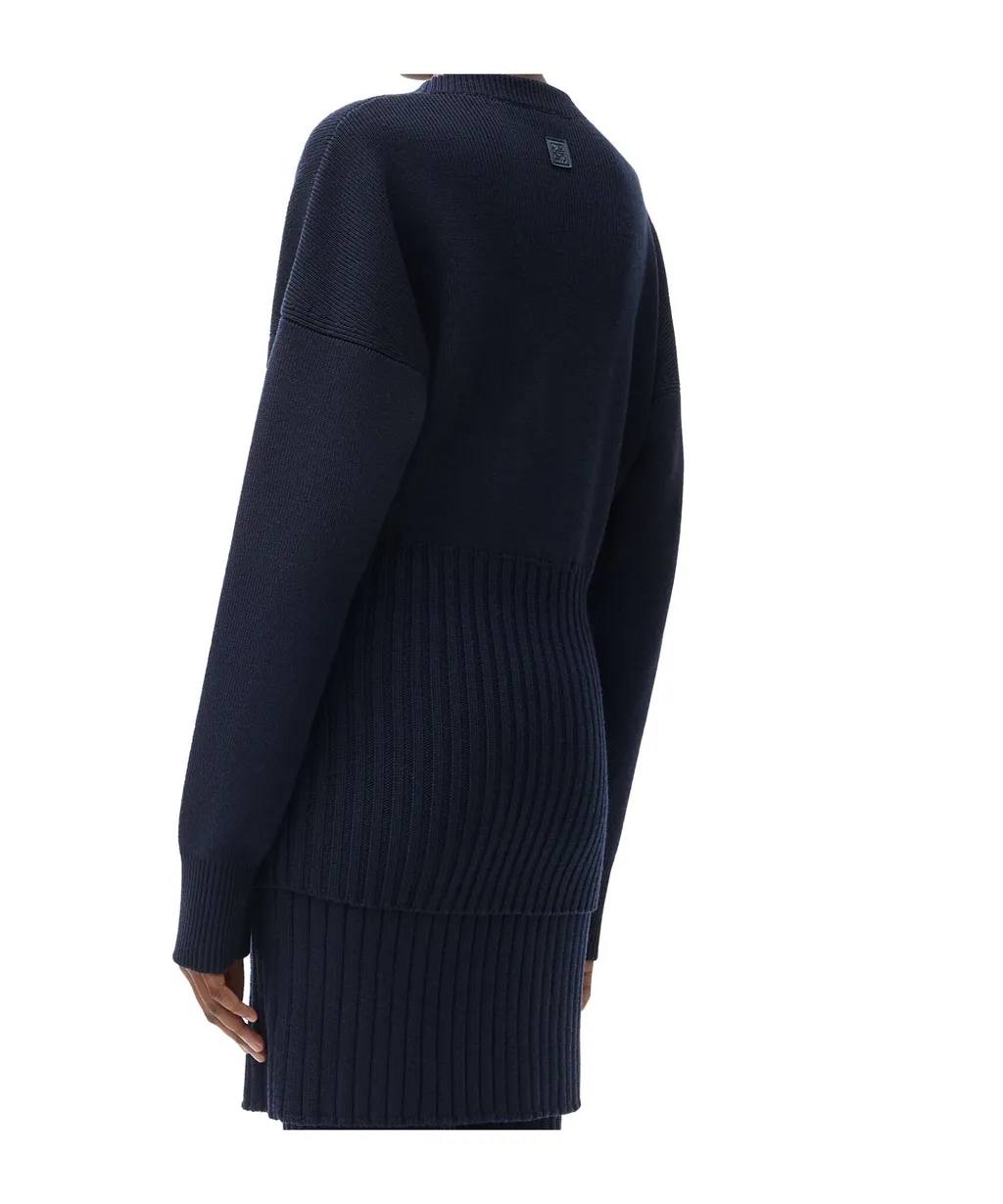 Dropped Shoulder Knitted Jumper
