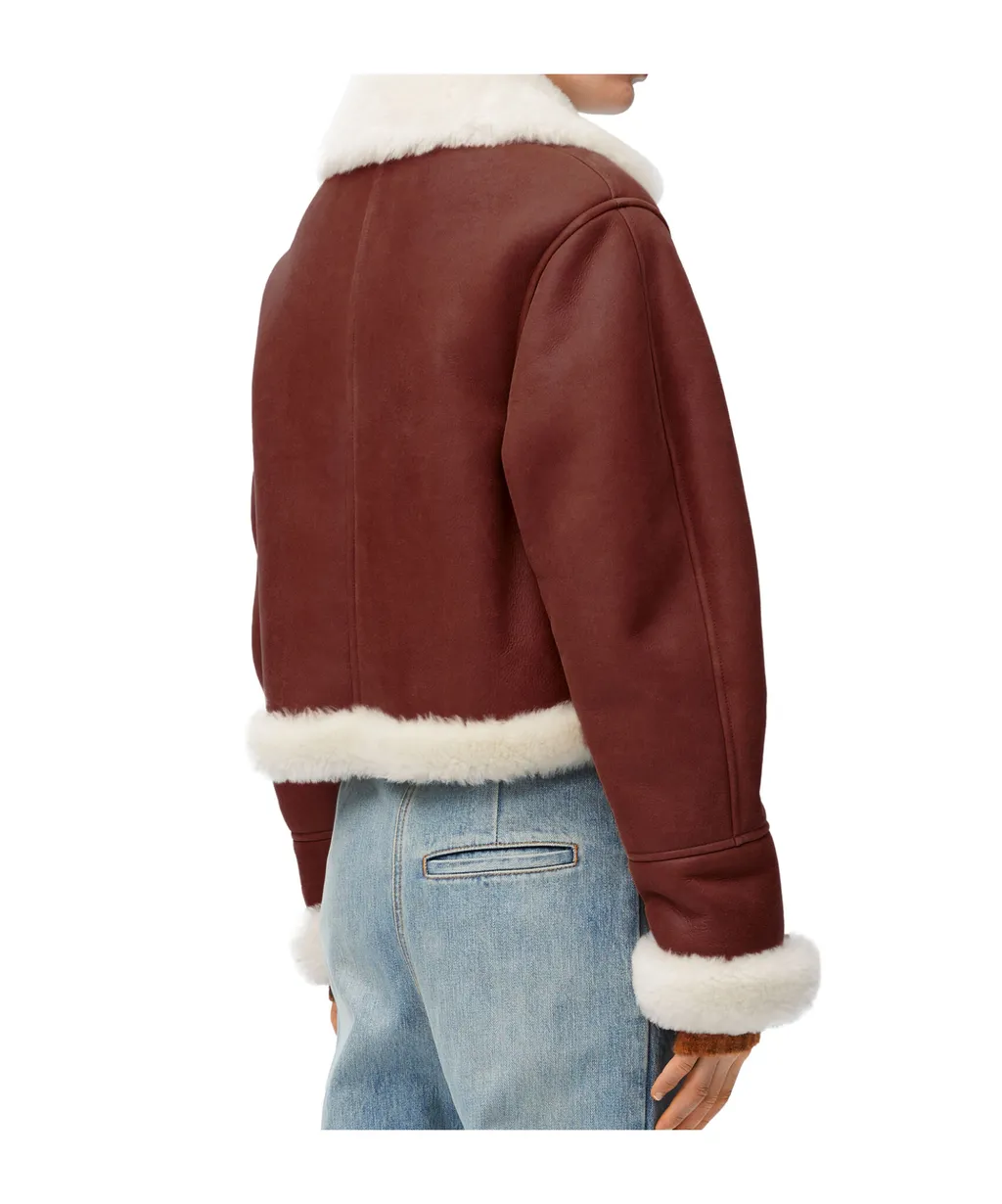Cropped Shearling Jacket