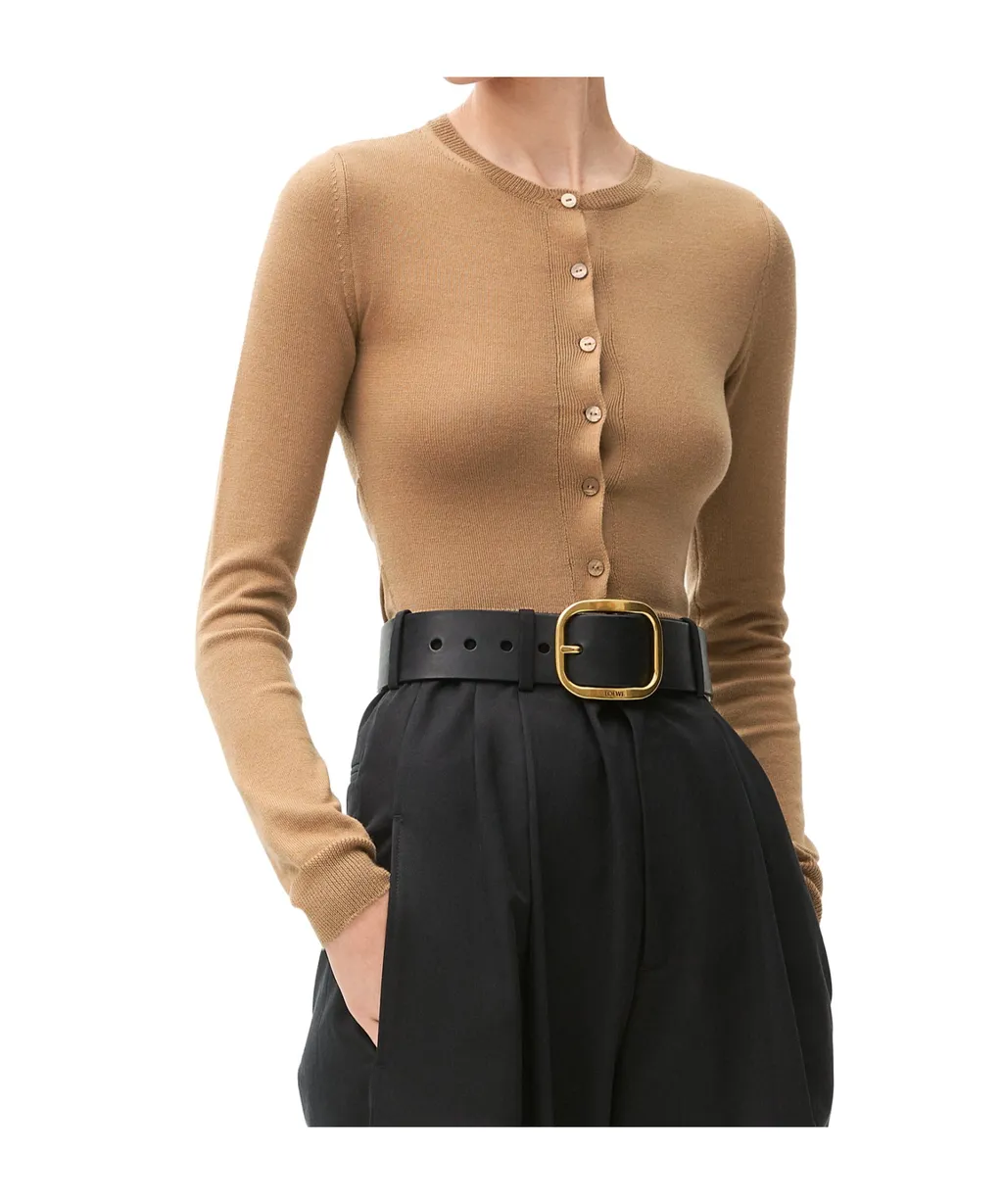 Draped Cardigan In Cashmere And Silk