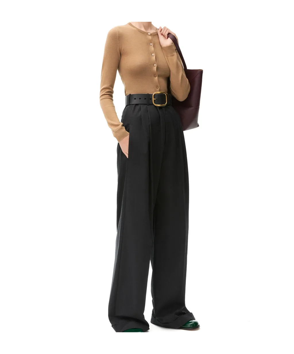Draped Cardigan In Cashmere And Silk