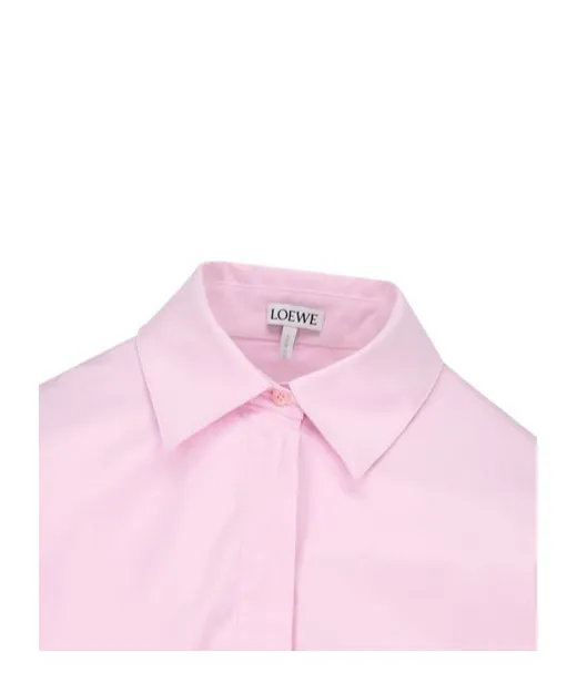 Belt Appliqué Ruched Shirt
