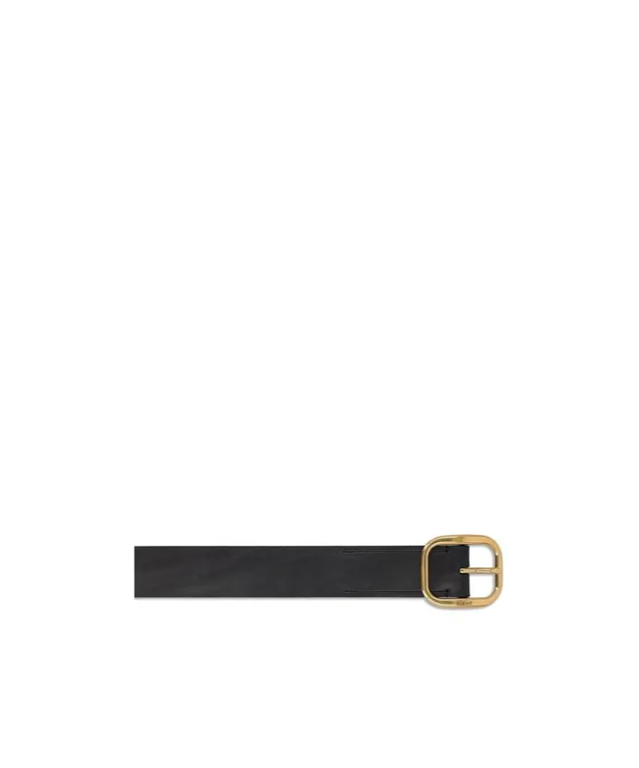 Logo Engraved Buckled Belt