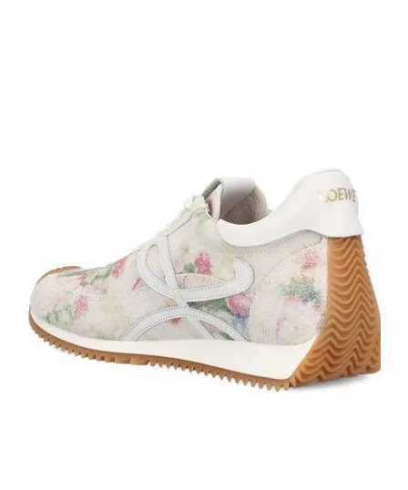 Floral Printed Low-Top Sneakers