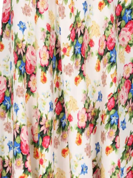 Floral Printed Asymmetric Dress