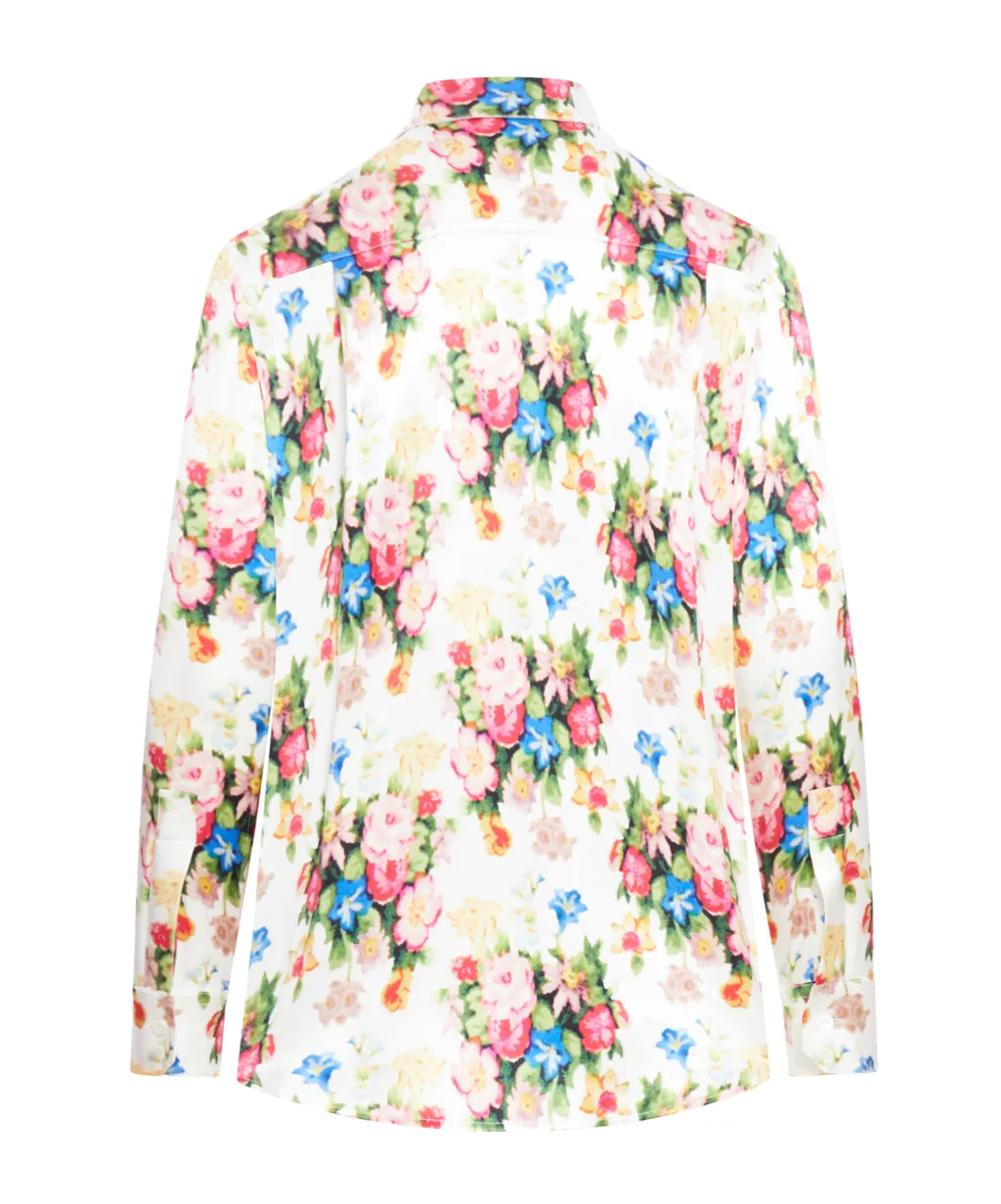 Floral-Printed Button-Up Shirt