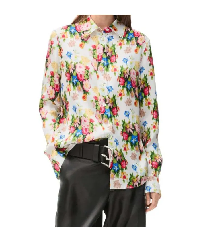 Floral-Printed Button-Up Shirt