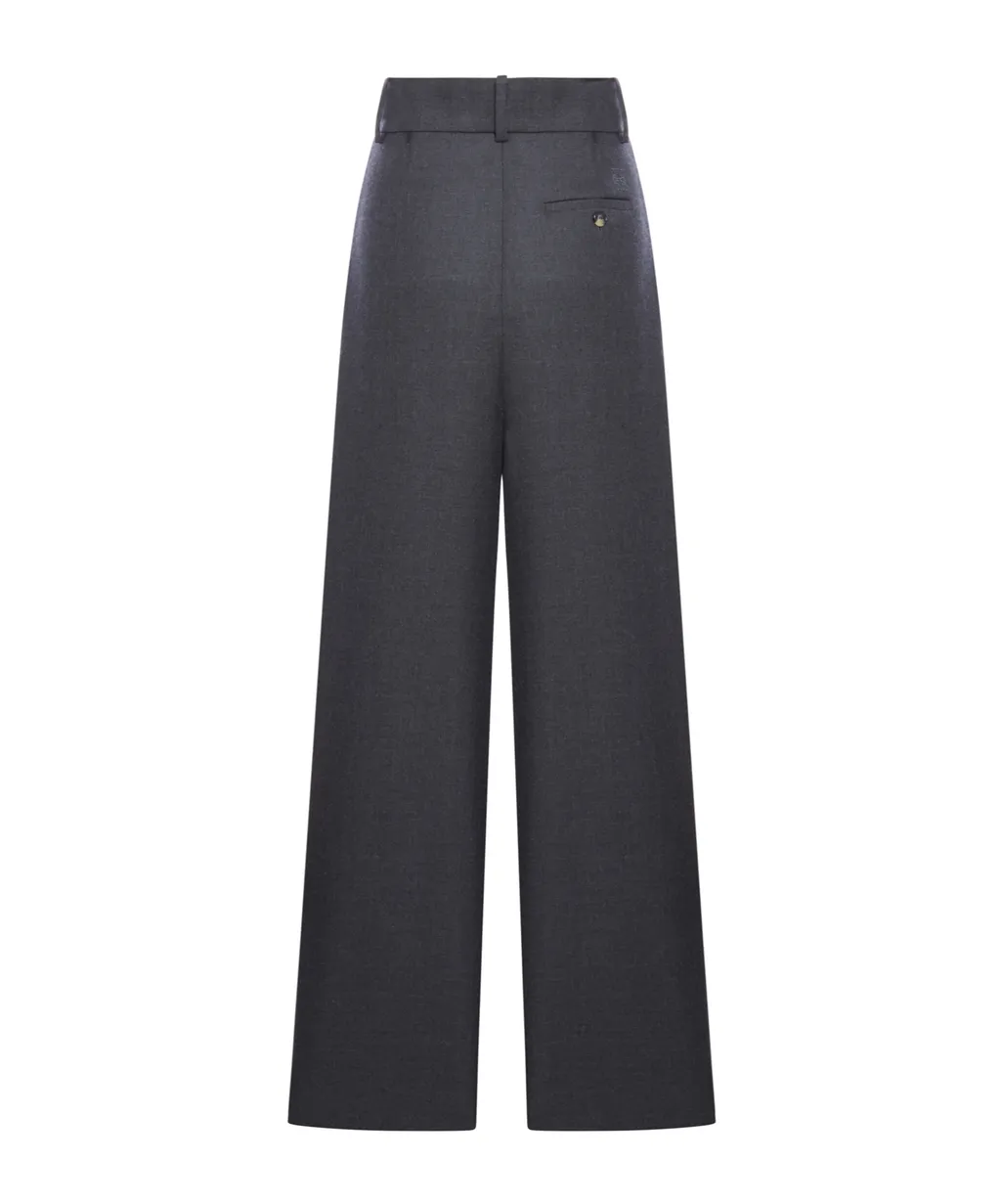 High-Waist Wrapped Trousers