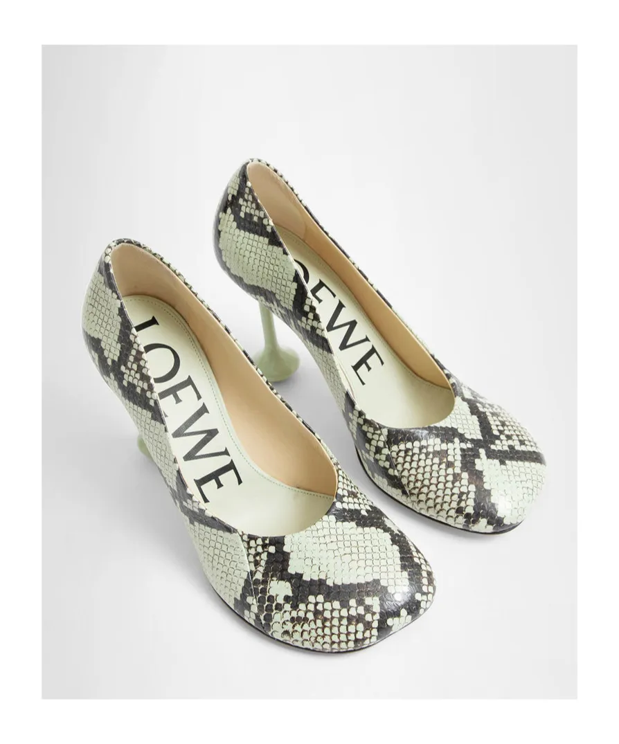 Embossed High Heels