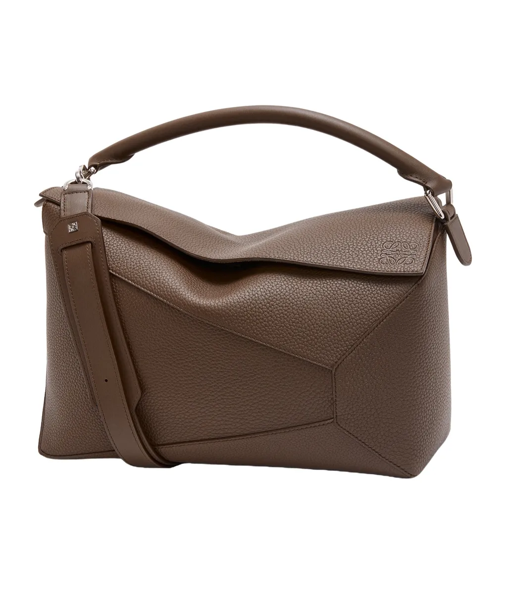 Large Puzzle Bag In Grained Calfskin