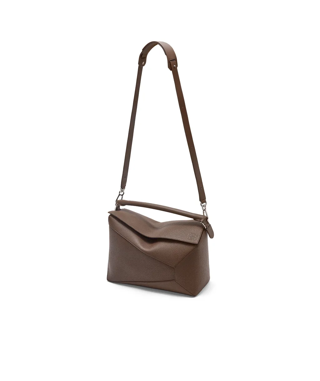 Large Puzzle Bag In Grained Calfskin