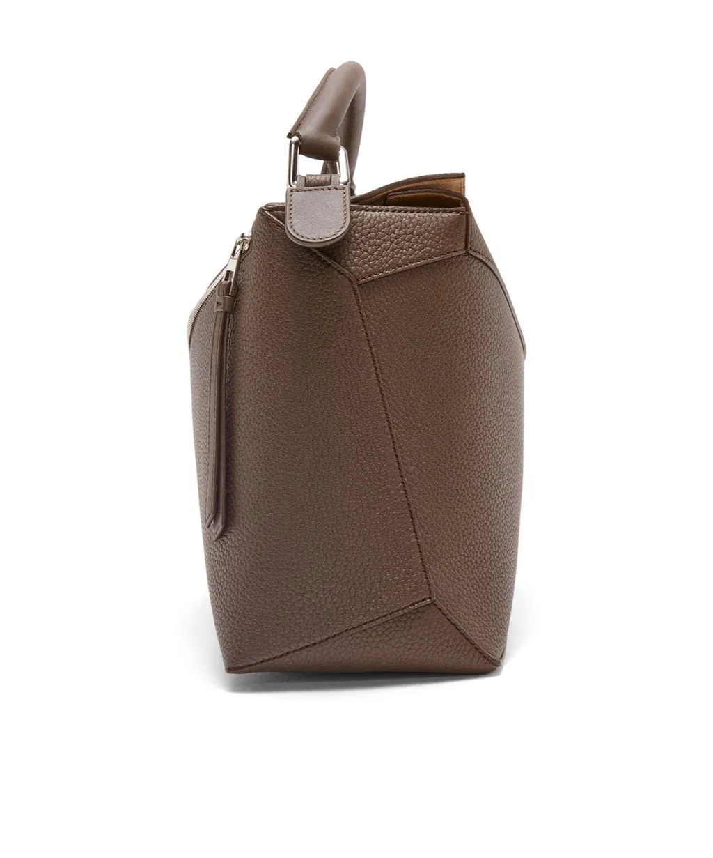 Large Puzzle Bag In Grained Calfskin