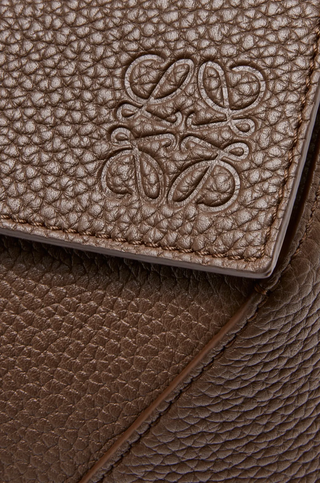 Large Puzzle Bag In Grained Calfskin