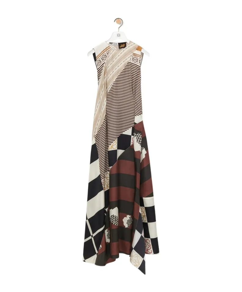 Cut-Out Dress In Silk