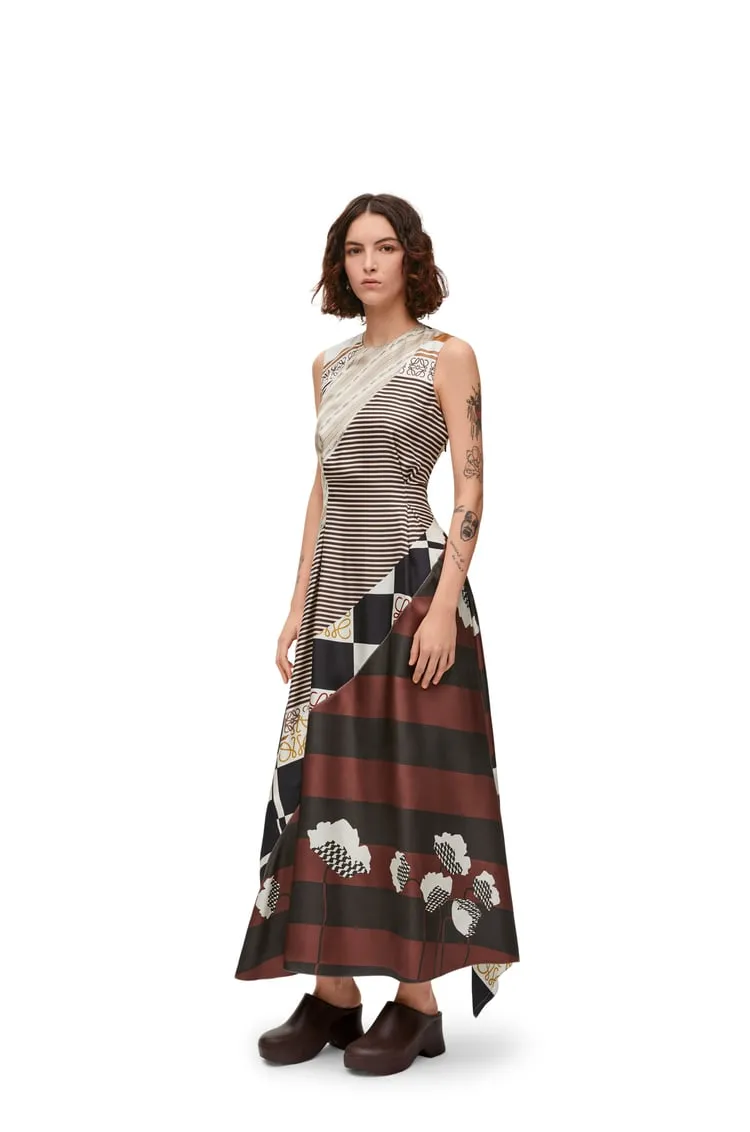 Cut-Out Dress In Silk