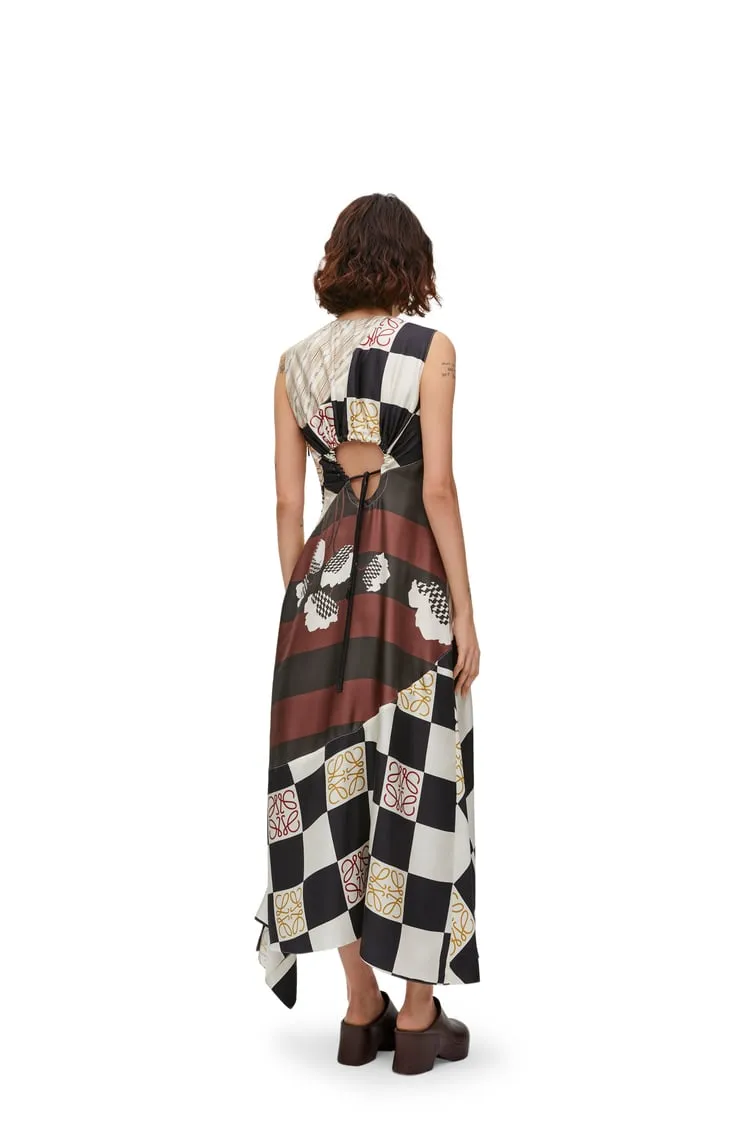 Cut-Out Dress In Silk