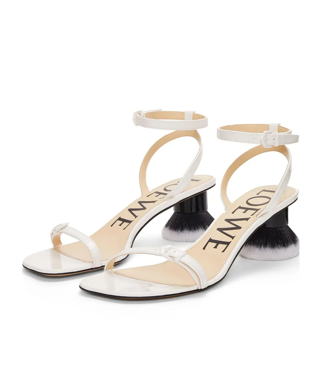 Petal Brush Ankle Strap Sandals