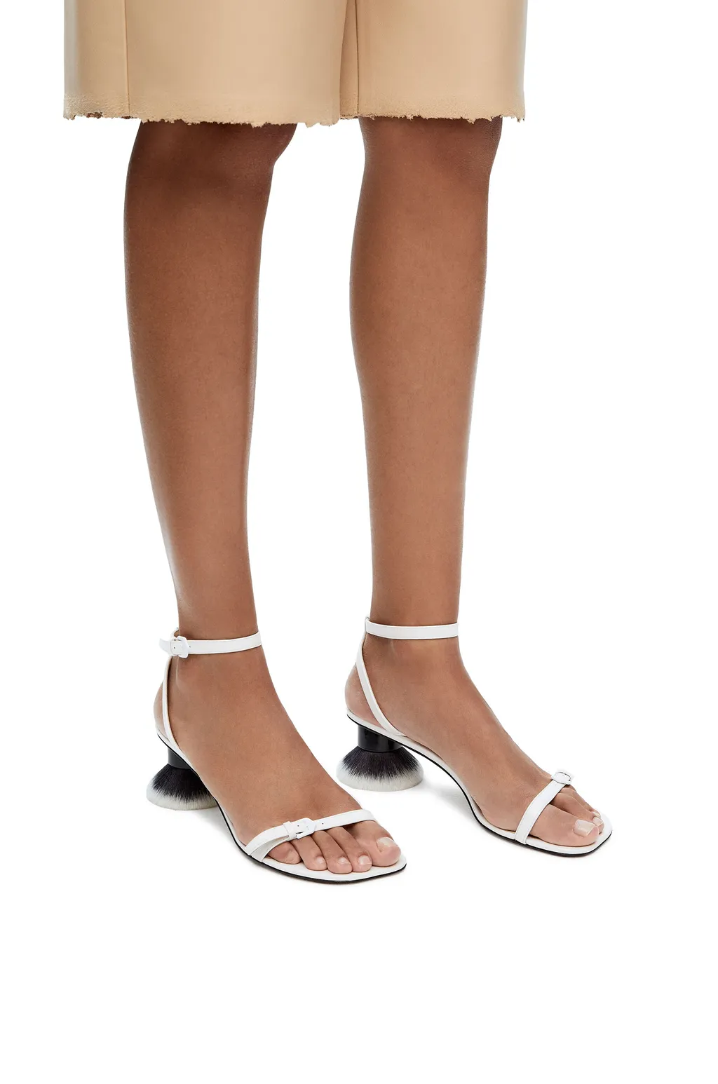 Petal Brush Ankle Strap Sandals