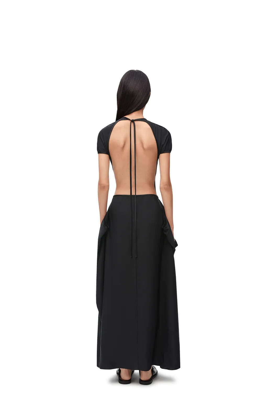 Open Back Midi Dress