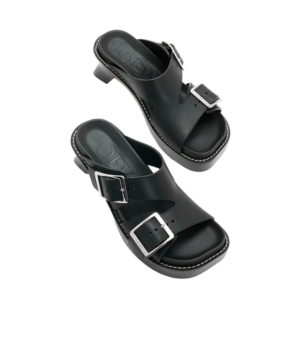 Buckle Detailed Open Toe Sandals
