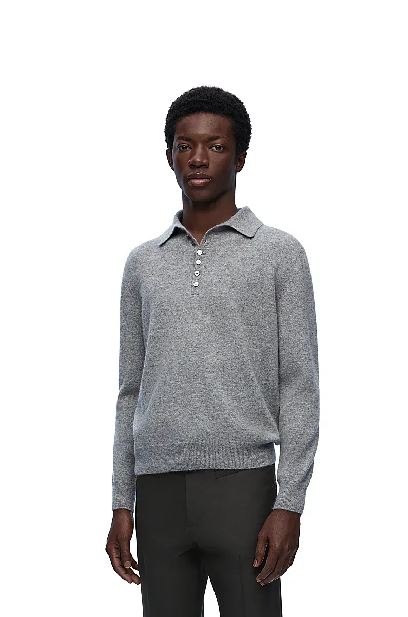 Polo Sweater In Cashmere