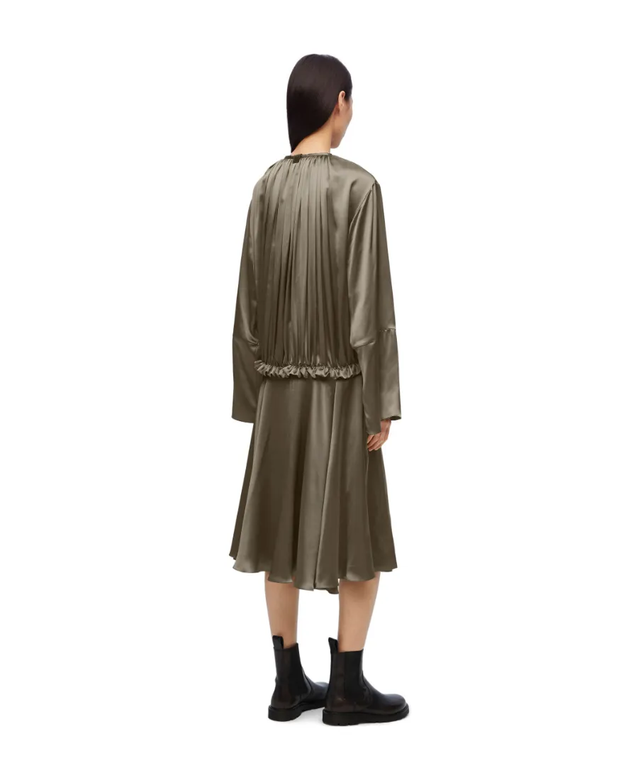 Elasticated Waist Long Sleeved Tunic Dress
