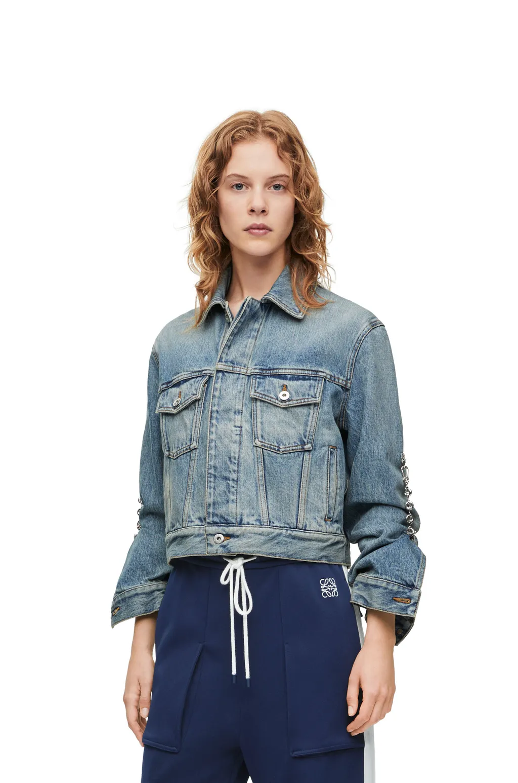 Chain Jacket In Denim