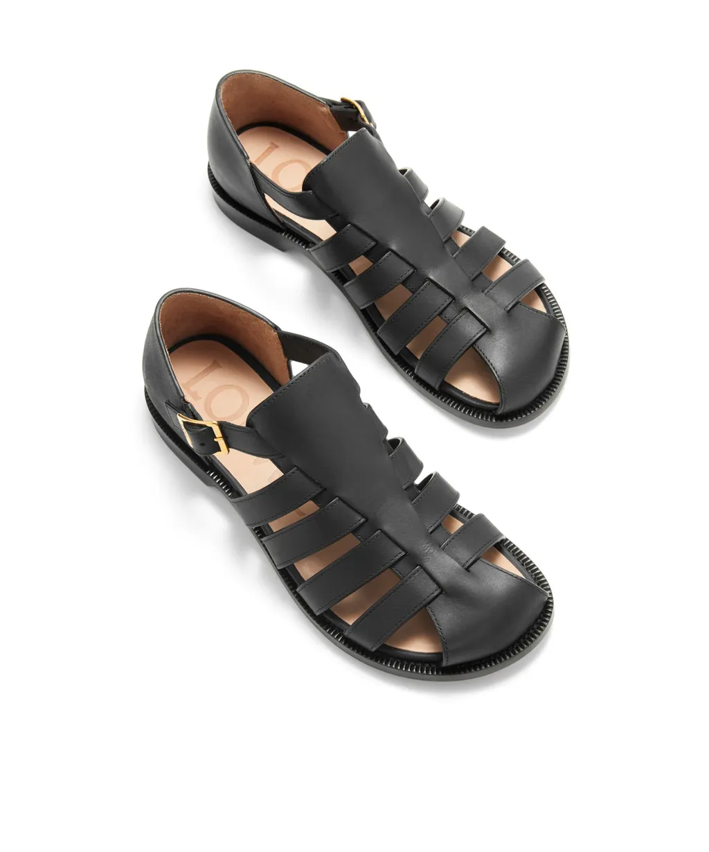 Campo Sandal In Waxed Calfskin