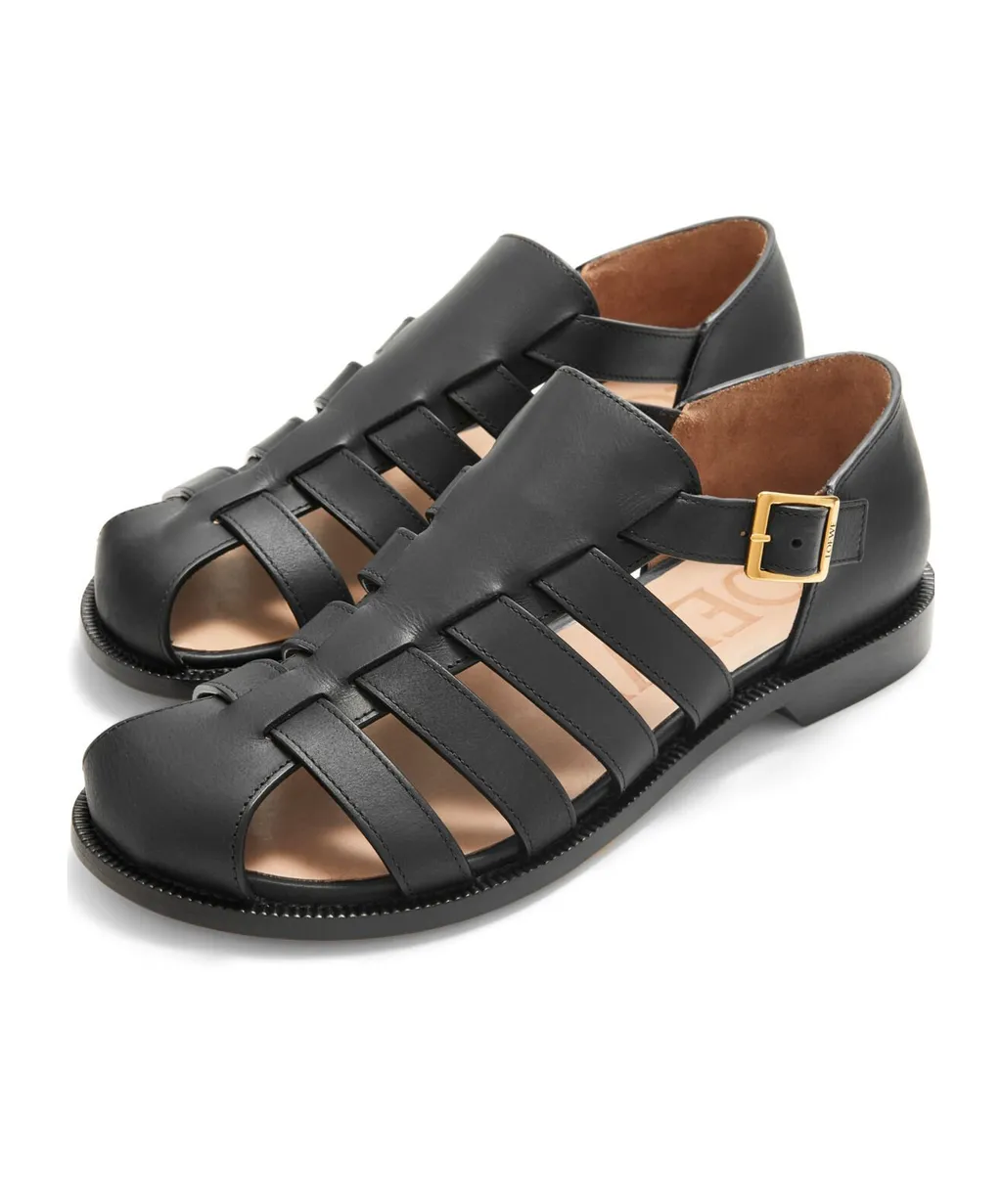 Campo Sandal In Waxed Calfskin