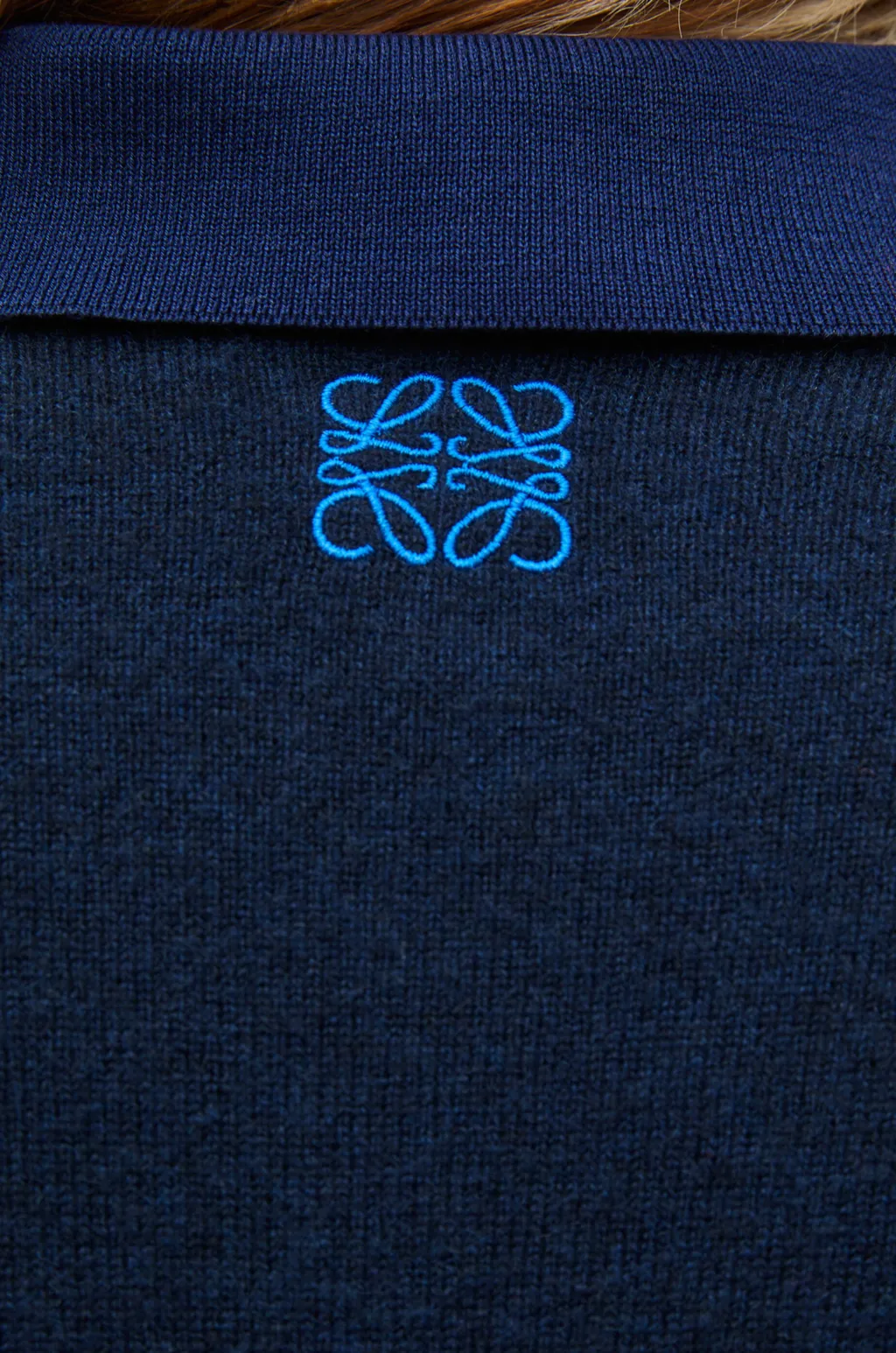Logo Embroidered V-Neck Jumper