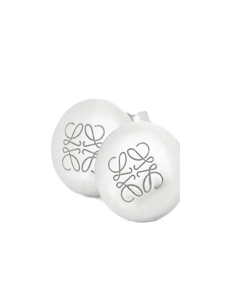 Anagram Engraved Stud Earrings
