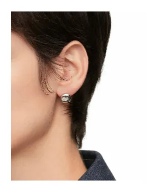 Anagram Engraved Stud Earrings