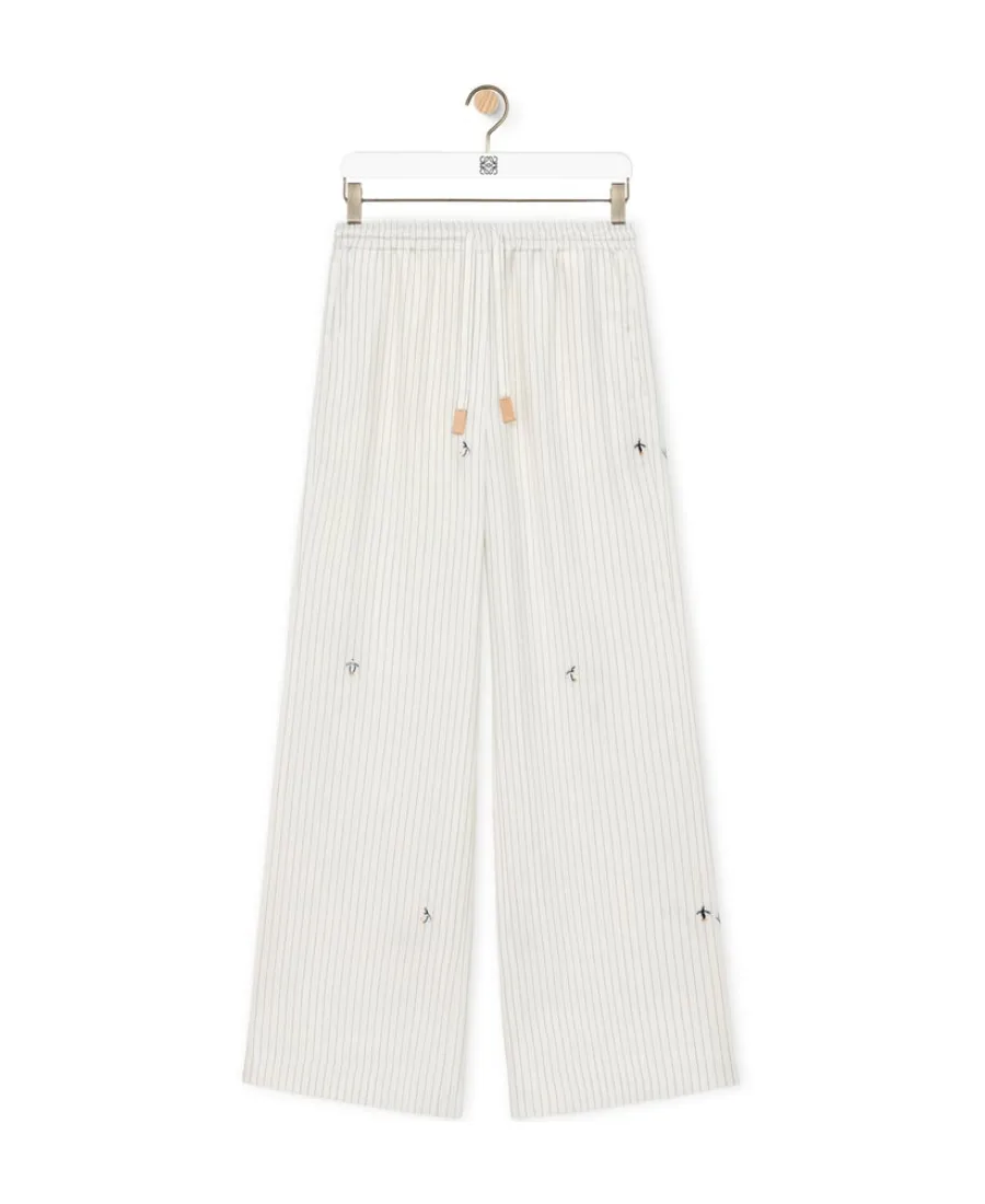 Striped Drawstring Pyjama Trousers