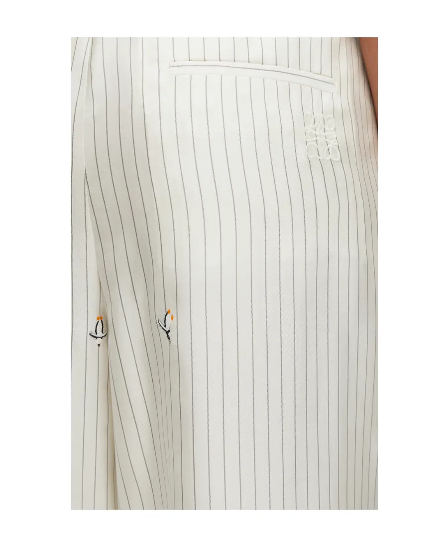 Striped Drawstring Pyjama Trousers