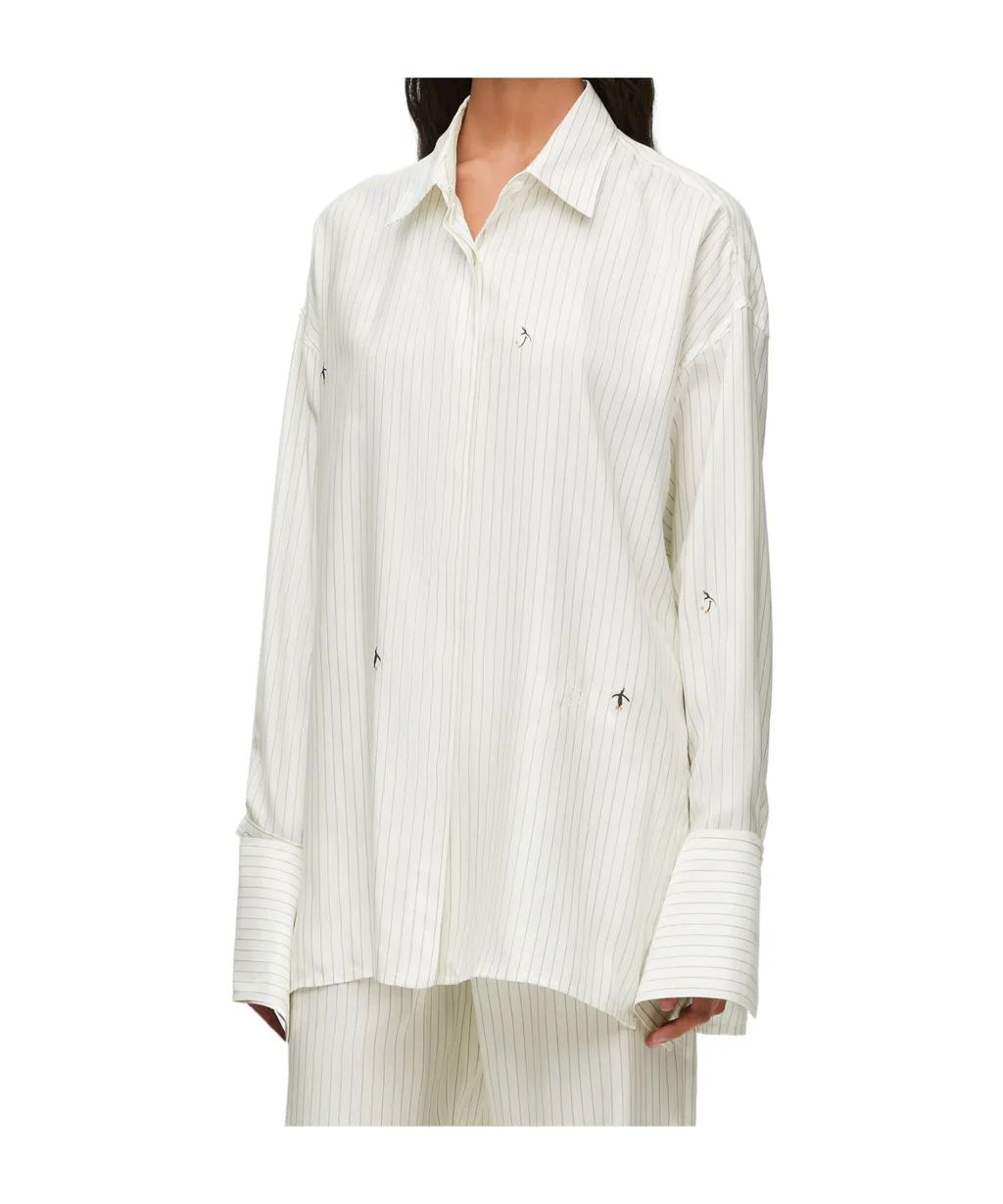 Shirt In Silk And Cotton