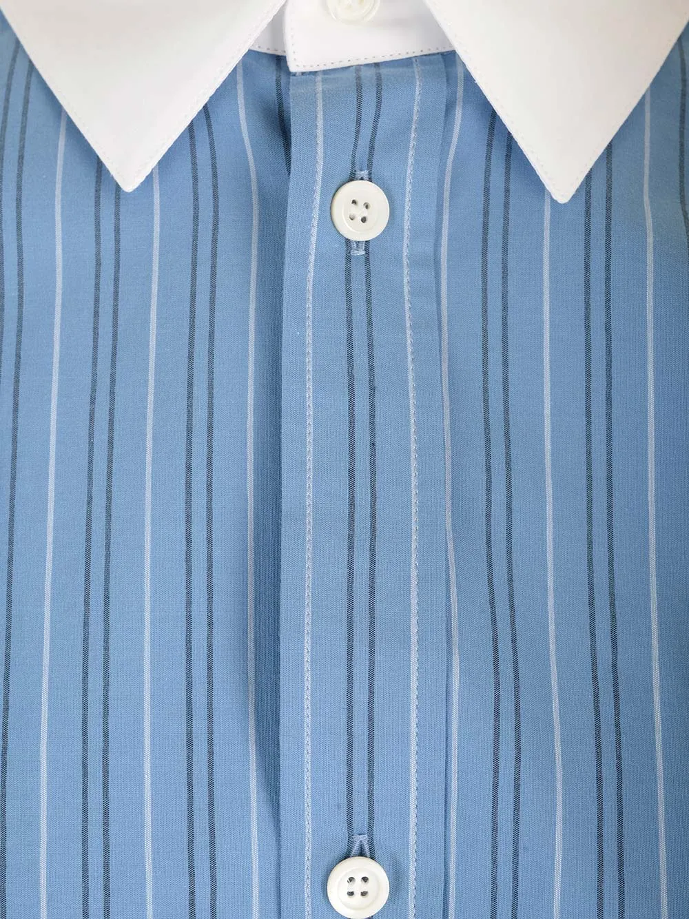 Striped Collared Button-Up Shirt