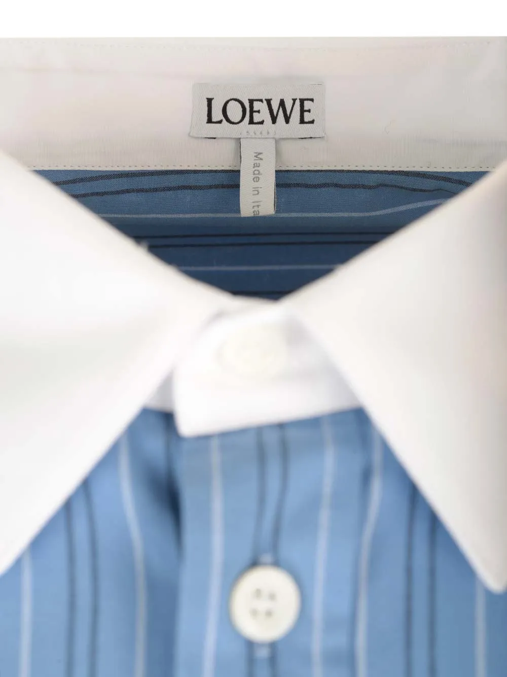 Striped Collared Button-Up Shirt