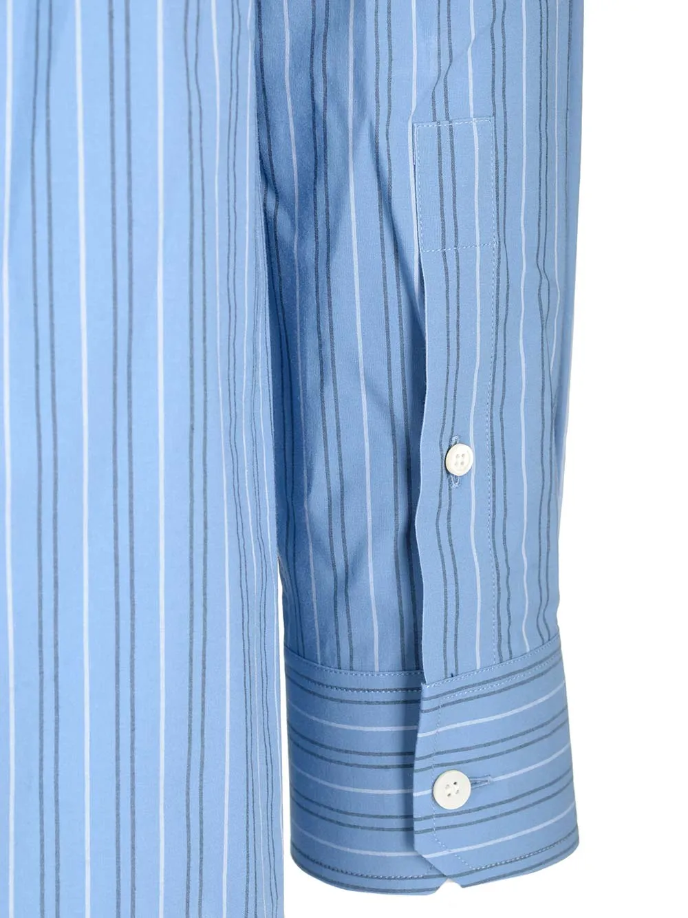 Striped Collared Button-Up Shirt